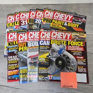 Chevy High Performance Magazine 2009 All 12 Issues Complete Racing Automotive